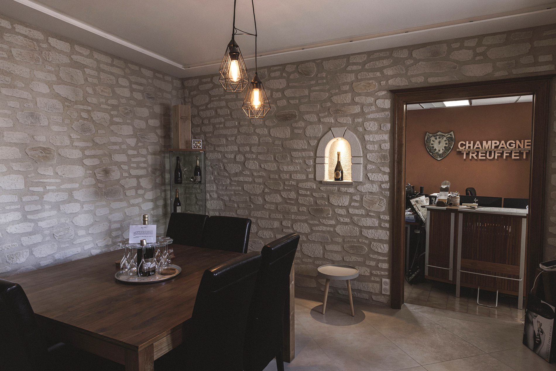 The Champagne Treuffet tasting room